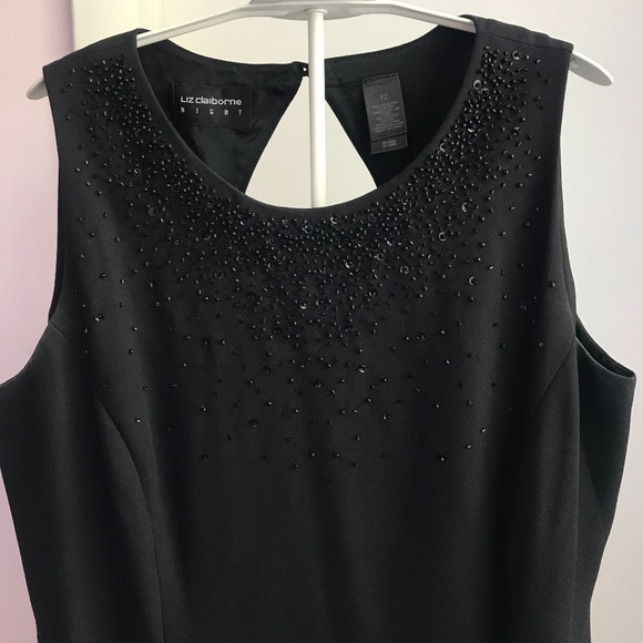 Vintage Liz Claiborne Black Gown - Picture 4 of 10